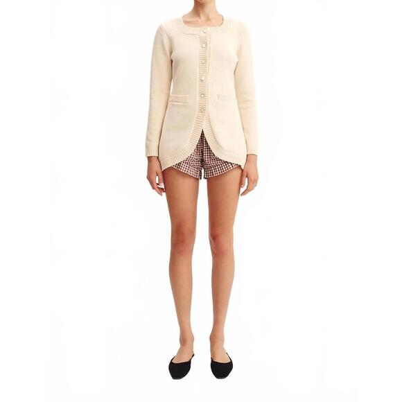 POSSE Sweaters - NEW POSSE sabrina long sleeve cardigan in cream